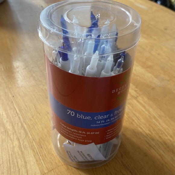 New 70 blue, clear & frost white mini lights - Picture 2 of 4